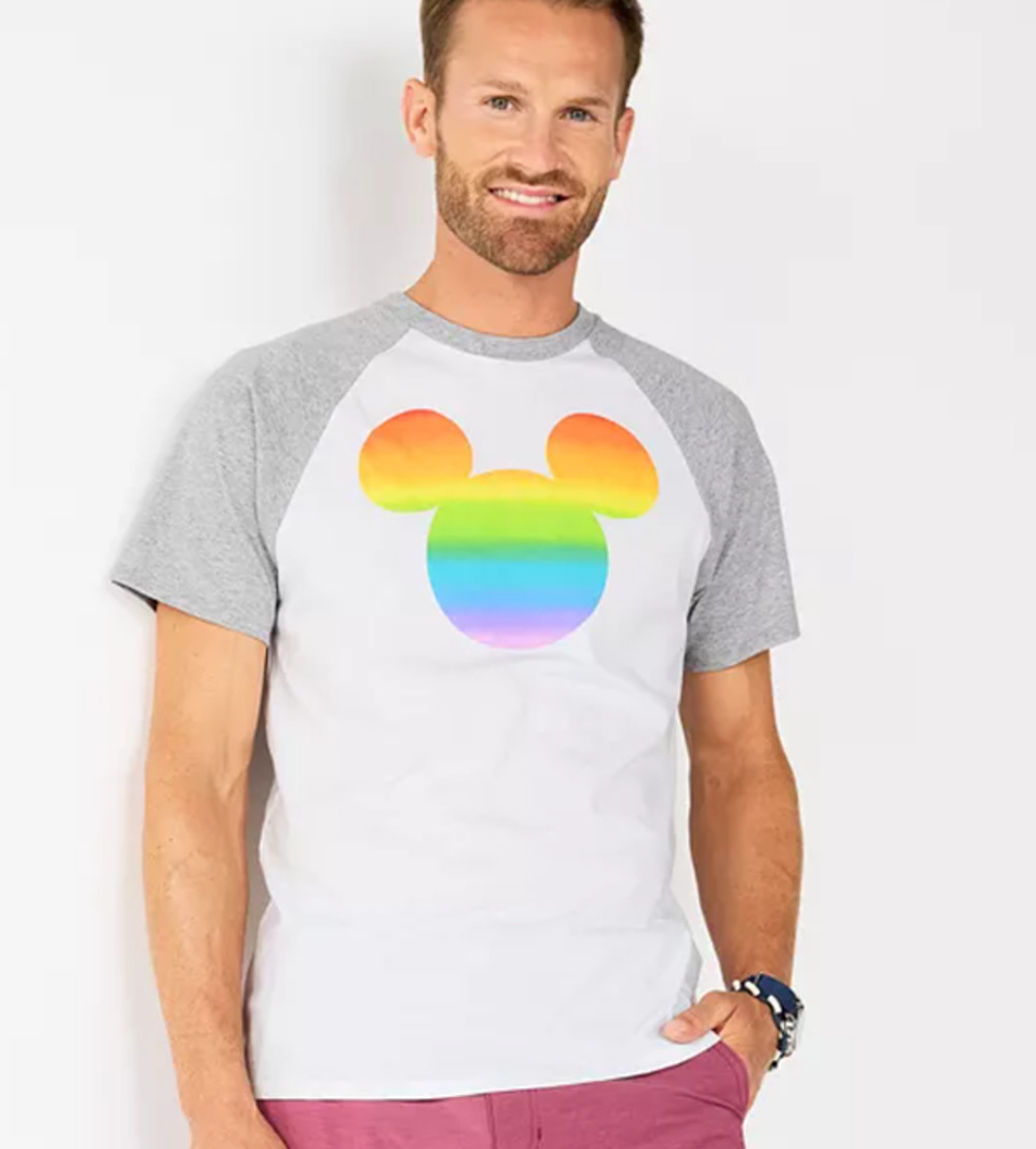Disney's Mickey Mouse Men's Pride Graphic Tee by Celebrate Together LG NWT